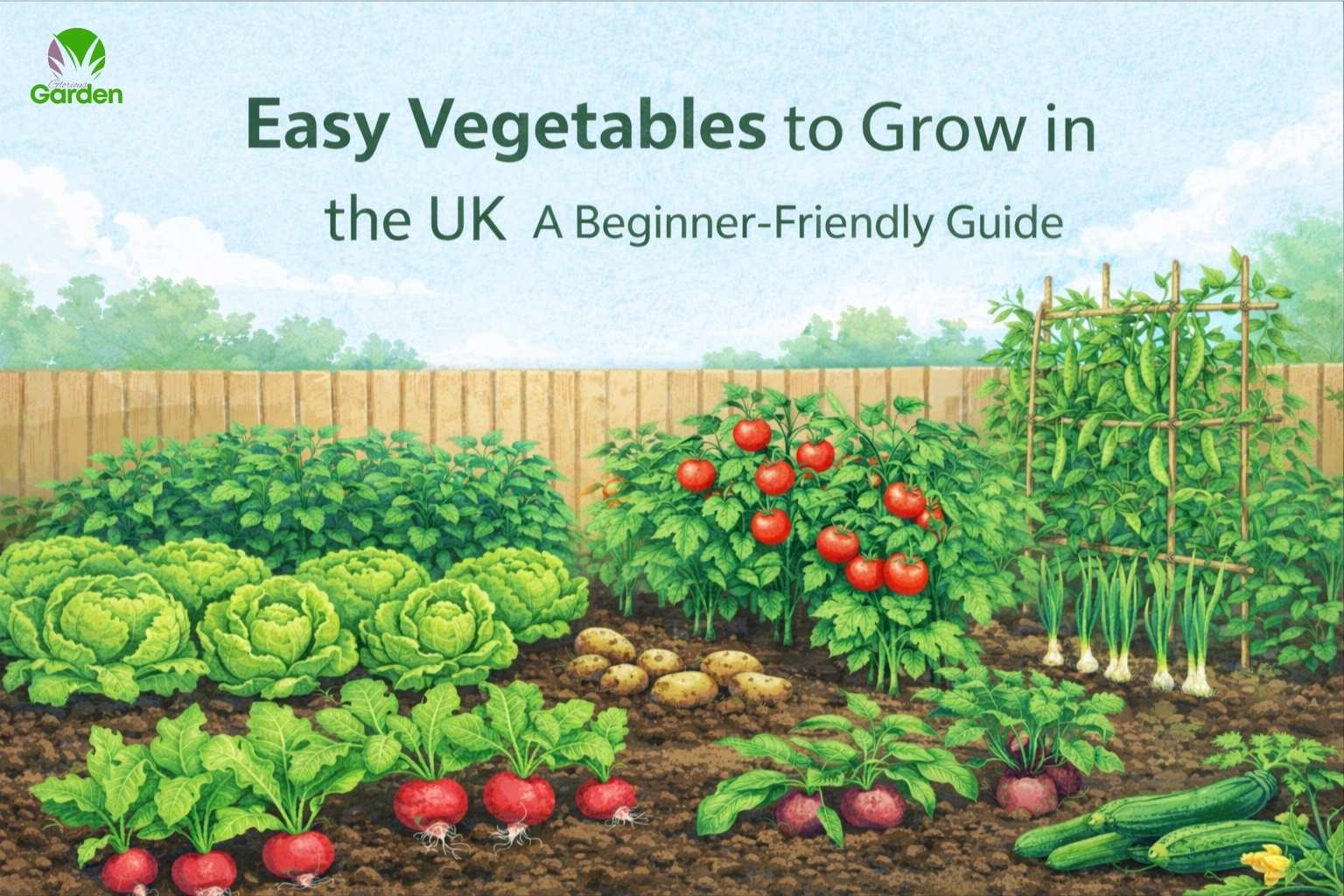 Easy vegetables to grow in the UK for beginners in a home garden