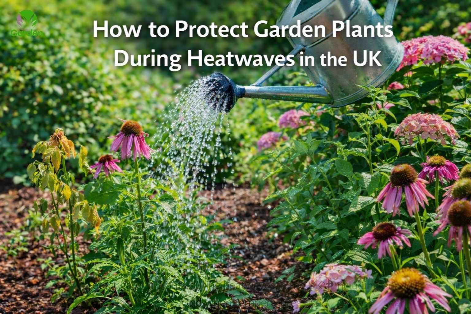 Protecting garden plants during heatwaves in the UK with shade, watering, and healthy growth