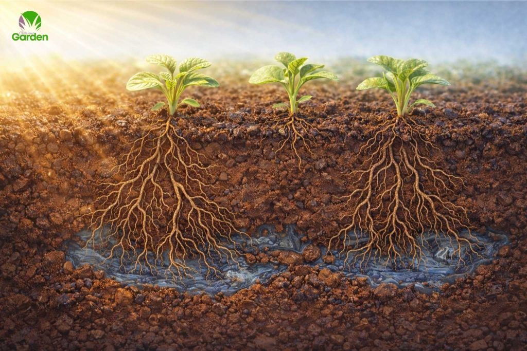 Warm garden soil with deep healthy roots showing ideal conditions for planting vegetables at the right time.
