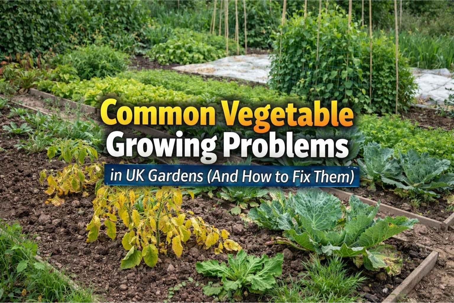 Common vegetable growing problems in a UK garden
