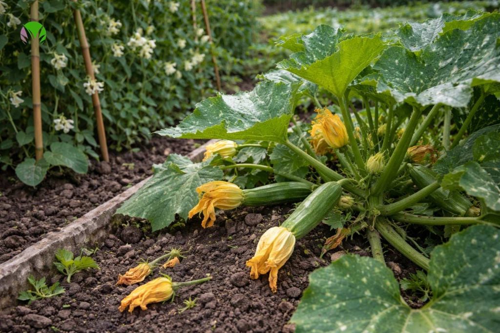 Vegetable plant flowering but not producing crops in a UK garden