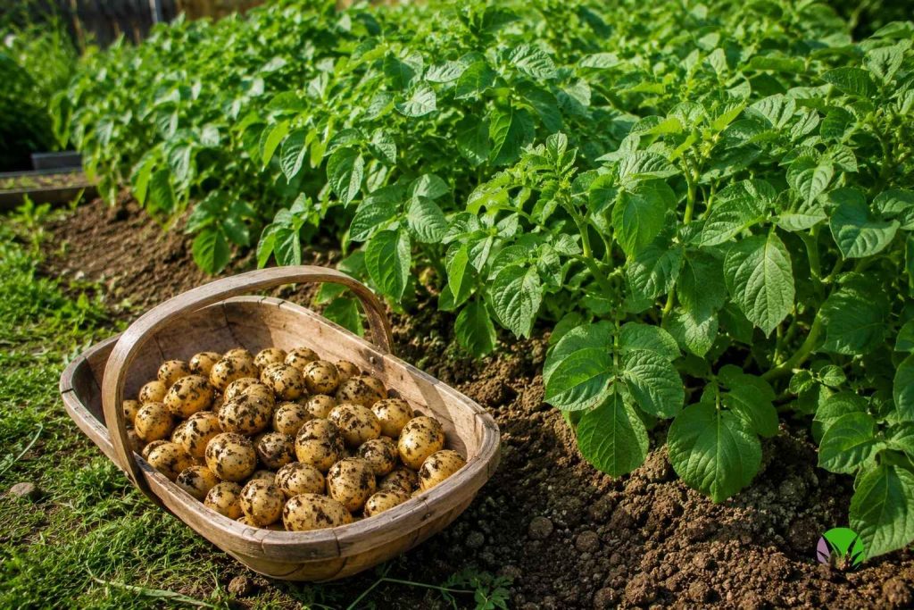 First early potatoes harvested in June before blight season arrives